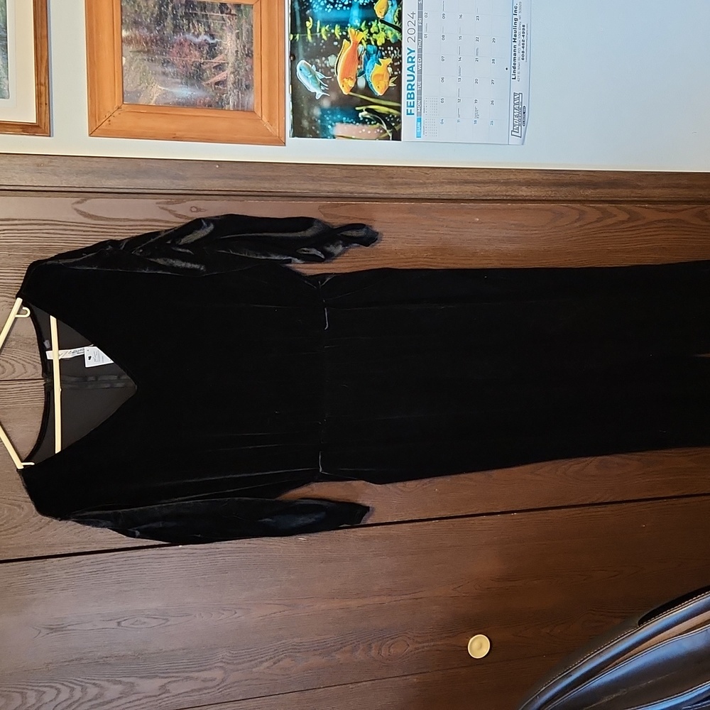 Black velour jumpsuit